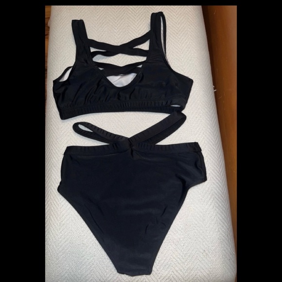 SHEIN Other - SHEIN, 2 Piece Black Swimwear, Size Medium